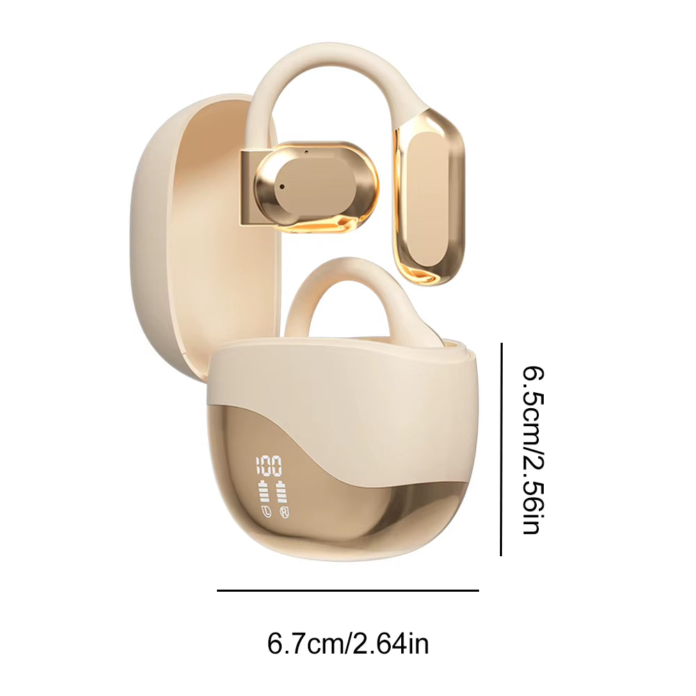 Real Time AI Translator Earbuds Bluetooth-Compatible 5.4 Translator Headset Noise Cancelling Translation Ear Hook for Business