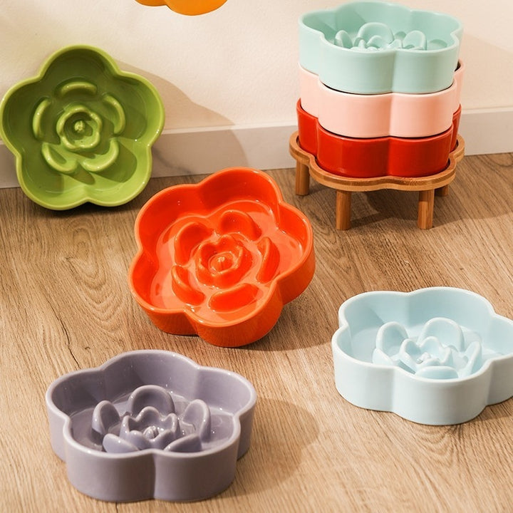 Pet Ceramic Slow Feeding Bowl