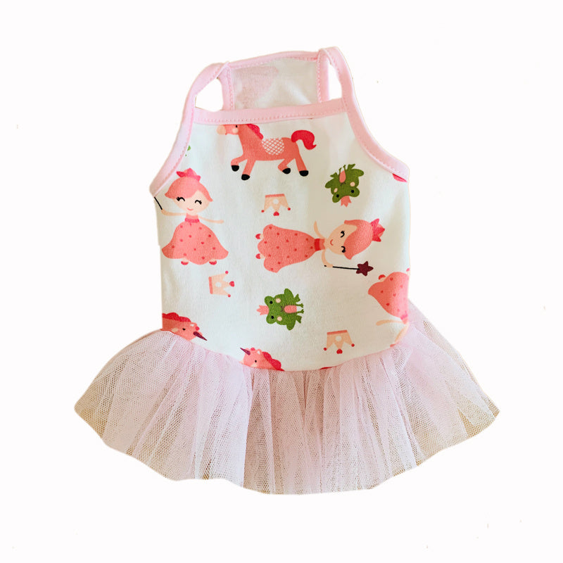 Pet Thin Cotton Princess Dress Cute Dress