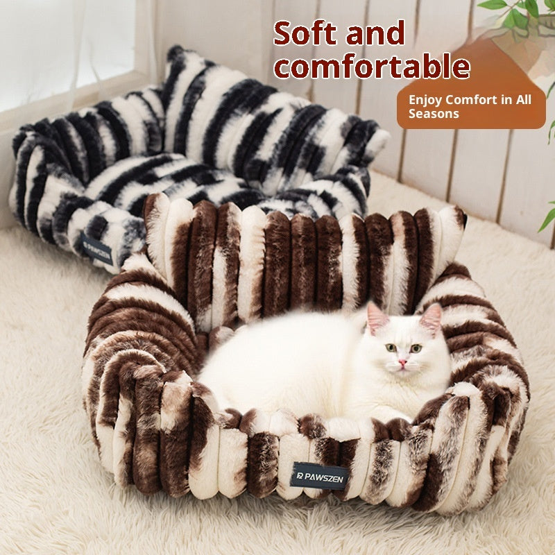 Large Pet Sofa Bed Plush Pet Bed